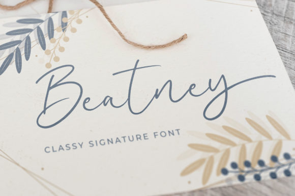 Beatney: The Elegant Handwritten Typeface for Editorial Design