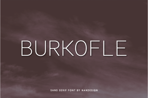 Burkofle: A Minimal Sans Serif Font for Modern Web Design