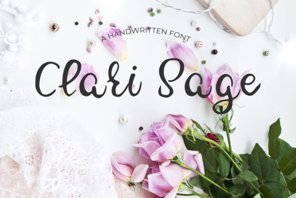Clary Sage: A Delicate Handwritten Typeface for Editorial Design