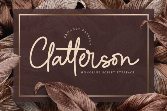Clatterson: A Stunning Monoline Script Font for Authentic Branding