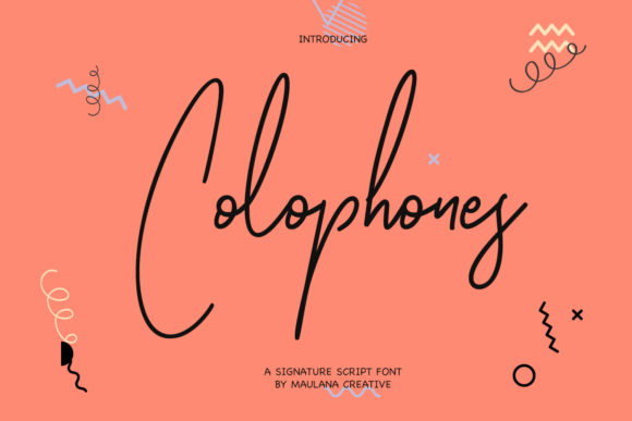 Colophones: The Sweet Script Handwritten Font for Editorial Design