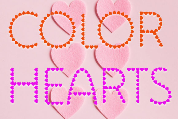 Color Hearts: A Vibrant SVG Font for Creative Makers
