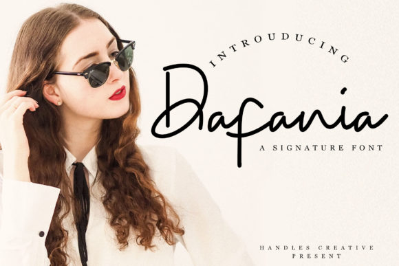 Dafania: The Modern Handwritten Font for Polished Branding