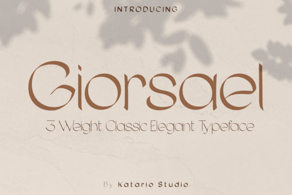 Giorsael: The Elegant Sans Serif Typeface for Modern Makers