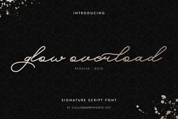 Glow Overload: The Perfect Handwritten Font for Boutique Branding