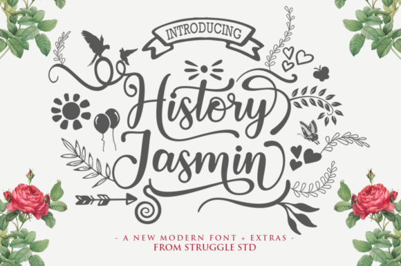 History Jasmin: The Elegant Handwritten Font for Modern Brands