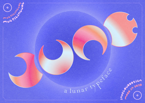 June: A Lunar Themed Decorative Font for Warm Brand Identity