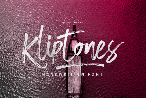 Kliptones: The Brushed Handwritten Font for Editorial Design