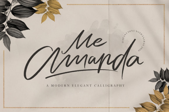 Me Amanda: The Modern Brushed Script Font for Handmade Brands