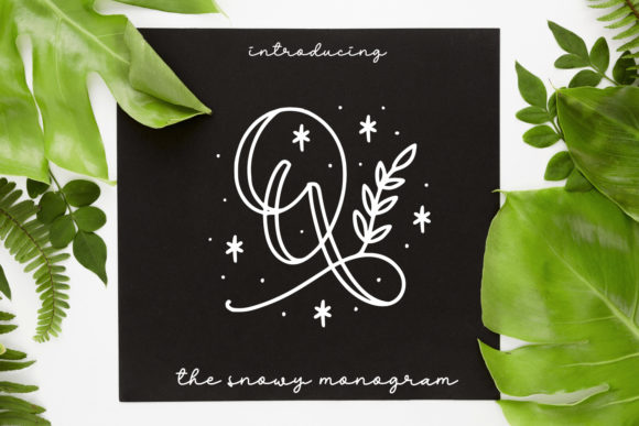 Quinn Monogram: A Festive Typeface for Editorial Design
