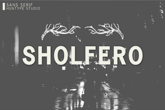 Sholfero: A Thick Sans Serif Typeface for Modern Editorial Design