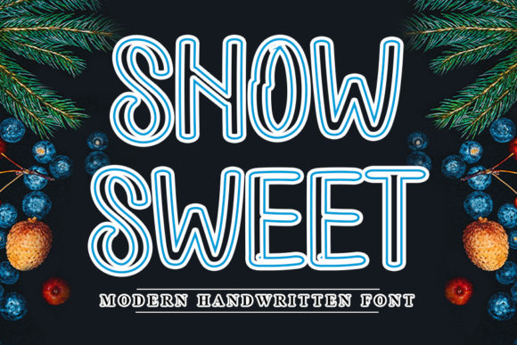 Snow Sweet: A Neat Handwritten Font for Editorial Design