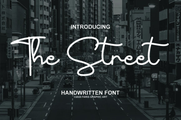 The Street: Elegant Script Handwritten Fonts for Crafters