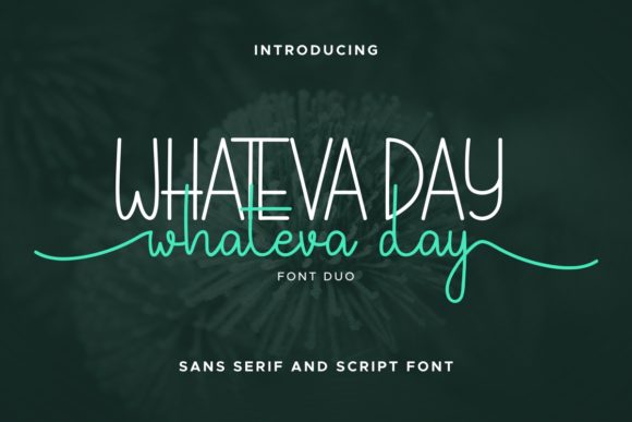 Whateva Day: The Perfect Duo Font for Handmade Creations