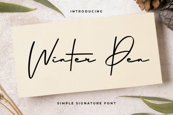 Winter Pen: The Elegant Handwritten Typeface for Editorial Design